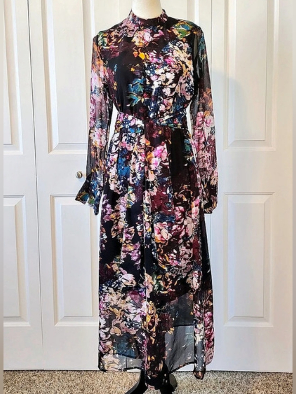 Who What Wear Floral Maxi Dress Size Small - Picture 6 of 14